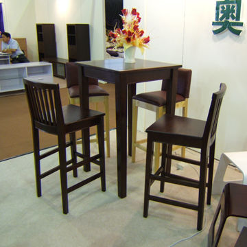 Wooden High Dining Table And Chair, Made Of Oak, Ash, Pine And Elm ...
