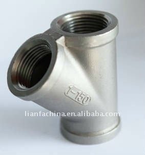 stainless steel scrwed 45 laterals tee