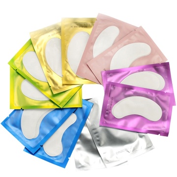 Private Label Pink Black Gold Under Eye Gel Patches with Collagen for Eyelash Extensions