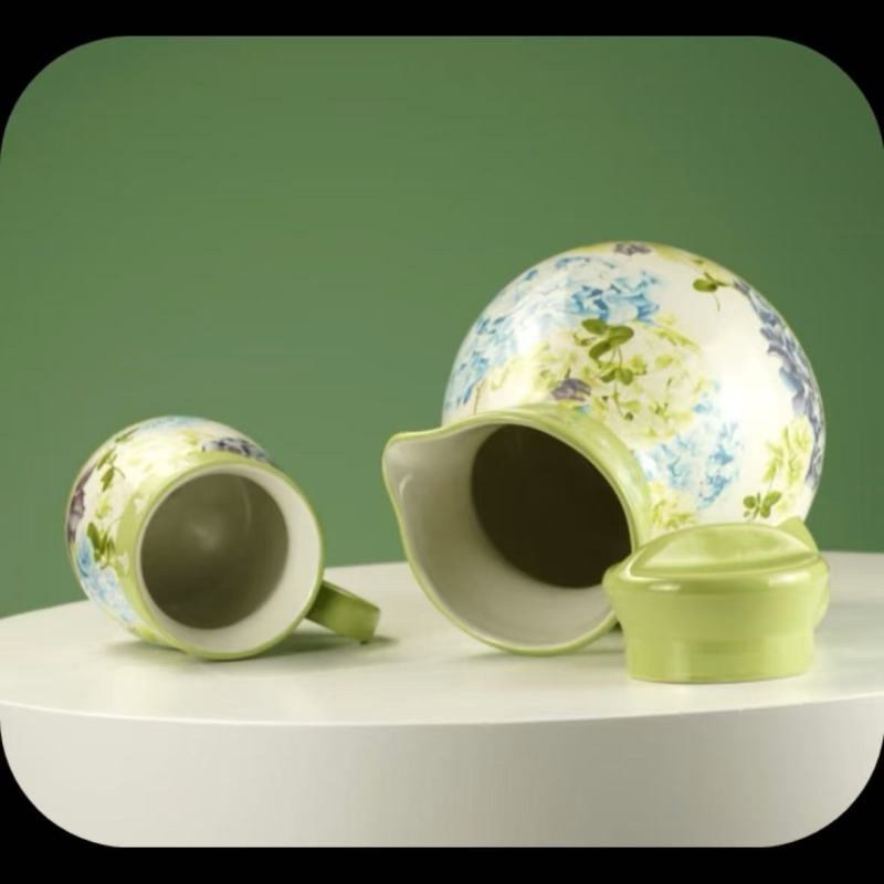 Elegant Art Theme Tableware with Purple Wisteria Design