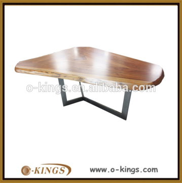 Vintage style wooden dining table with special design