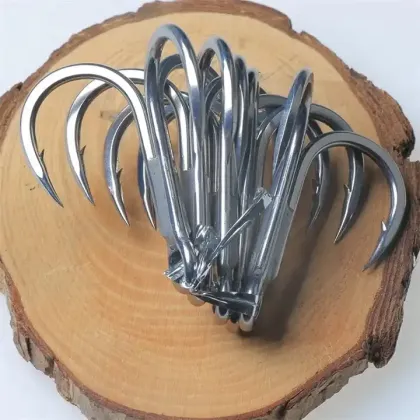 High Quality BKK 6071-4X-HG Saltwater Fishing Hook - Anti-rust Triple Anchor Fish Hook