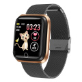 Mesh belt Gold Black