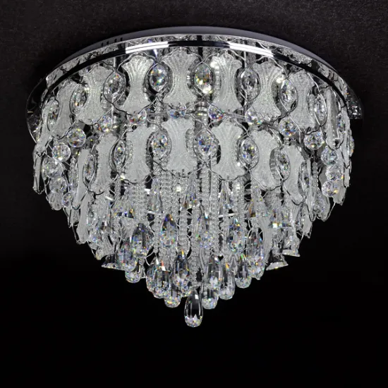crystal glass ceiling lamp down light chandelier
