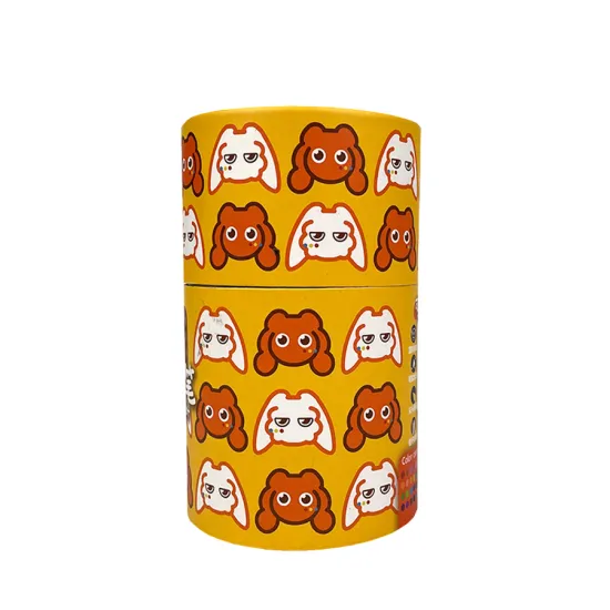 500g Thick Paper Round Cylinder Carton Boxes for Candle Packaging