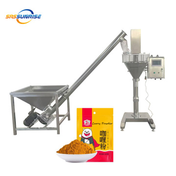 Semi -automatische curry en cosmetische poedervulmachine - 1 kg tot 5 kg