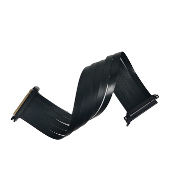 Newest PCIe 4.0 60cm Flexible Graphics Card Riser Cable 180 Degree Gen 4 X16 Extender Adapter