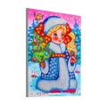 Fille de Noël peinture de diamant 5D 30 * 40