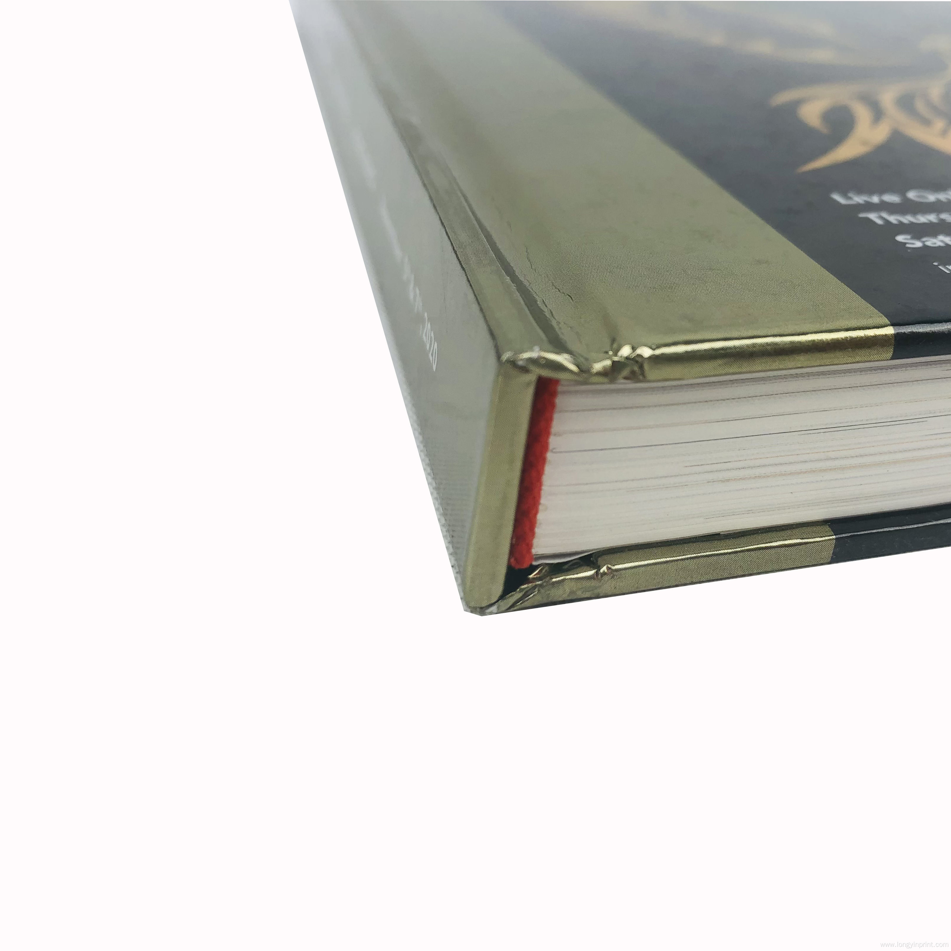 Gold foil hot stamping hardcover photo book printing