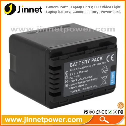 Vw-vbk360 Rechargeable Battery Pack For Panasonic Tm80 Sd90 Sd80 