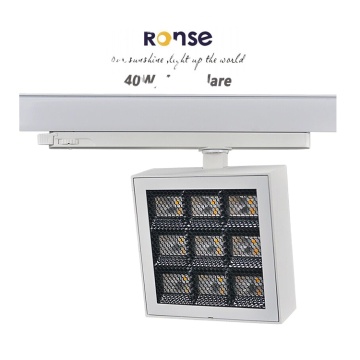 Ronse LED Square Track Light: 40W Spotlight voor musea en tentoonstellingen