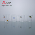 Borosilikatglas Hand geblasen isolierter Glas Tee Tasse