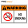 no smoking plastic plate / danger signs