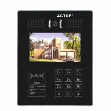 TCP/IP video intercom system for multiple apartment building