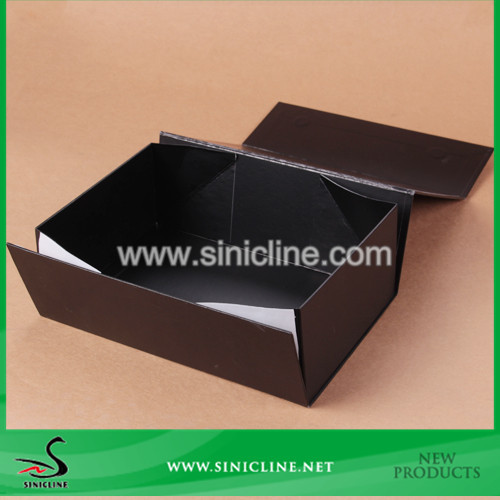 Sinicline Factory Custom Made Foldable Shoe Box With Logo Stamped