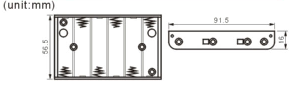 FBCB1195-1 battery holder