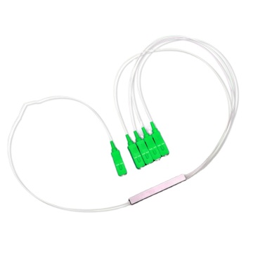 FTTH Optical PLC Splitter 1x4 con connettore APC SC per trecce in fibra a modalità singola