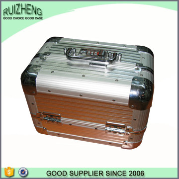 Factory custom aluminum cosmetic case makeup tools case