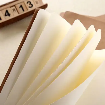 Custom Minimalist Notebook Kraft Paper Stitch Notebook