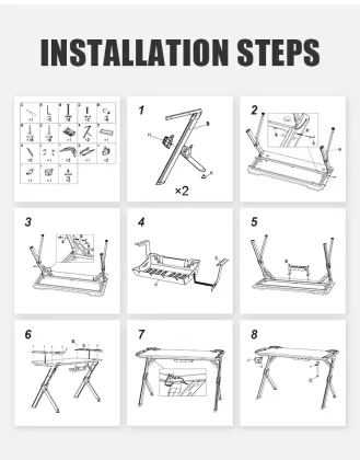 Factory Wholesale Hot Sale Internet Cafe Desk PC Gaming Desk