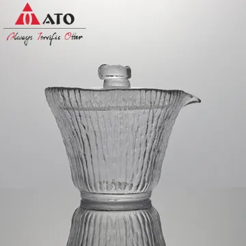 Borosilicate heat resistant Chinese tea cup with lid