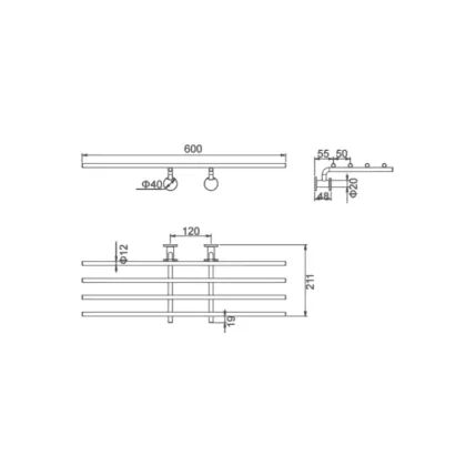 Aurum towel rack