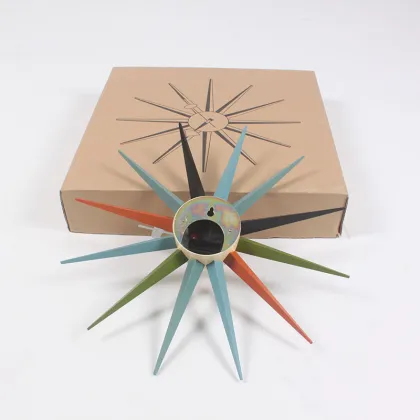 Modern Nelson Sunburst Clock
