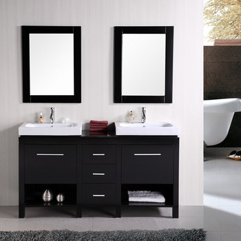 Wooden Floor Standing Bathroom Cabinet