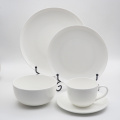 Keramisch porselein diner servies set witte borden sets