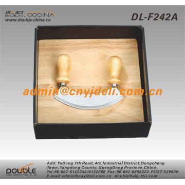 Wooden Handle Mezzaluna