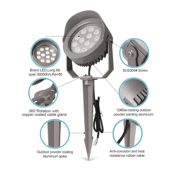 DMX512 IP65 Waterproof RGB LED Tree Light for Outdoor Garden Landscape