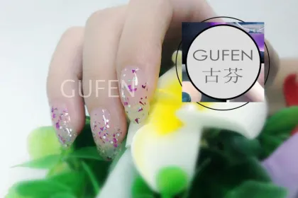 Long lasting nail polish glittering nail polish