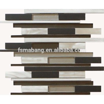 MBL4017 North America Popular Strip Mosaic Tile Lantern Glass Mosaic Tile