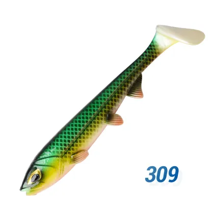herofuns Soft Plastic Shad Pike Lures for Freshwater Fishing
