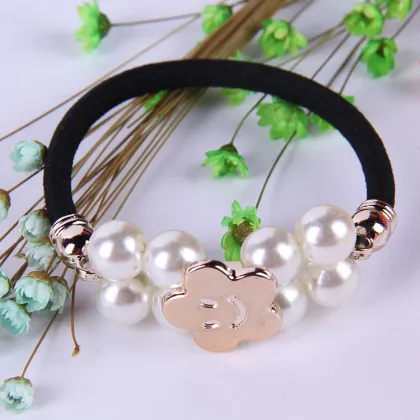 Korean version of the band rubber Pearl hairband