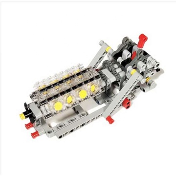 Stemedu 4-Speed Transmission V8 Engine Bricks Kit - High-Tech DIY Educational Toy