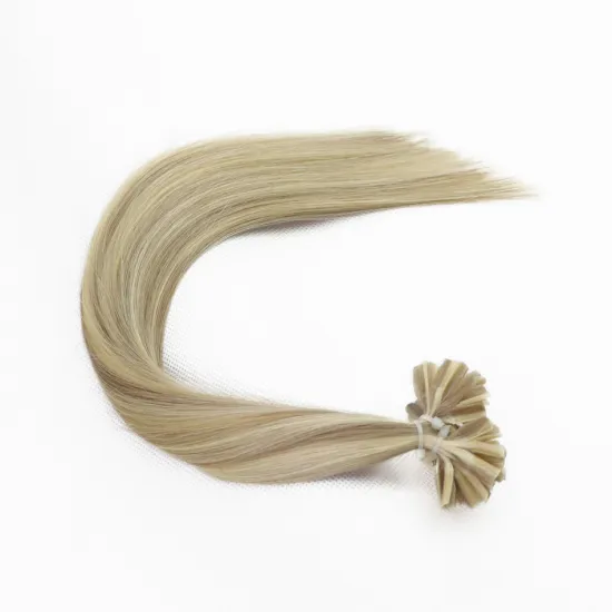 Custom Color Straight Virgin Indian Hair Price Assurance High Quality Vitamins Remy Cuticle Fusion Hair Extension U Tip Blonde