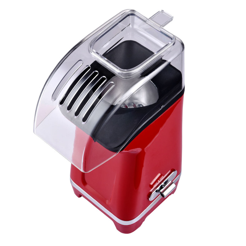 New Popcorn Popper Popcorn Maker Machine With Measuring Cup Oil-free - Red