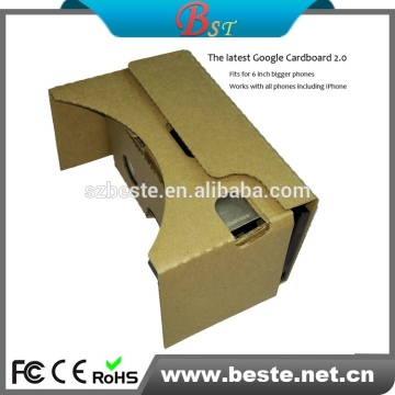 less MOQ VR V2.0 google cardboard V2 with customized printing