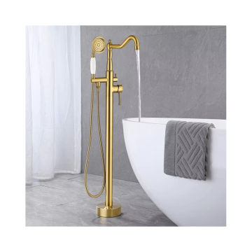 Baño dorado piso de latón de la bañera de la bañera del grifo de la ducha del bañera del toque al por mayor