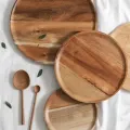 Vassoio da portata in legno Piatto da esposizione per dessert