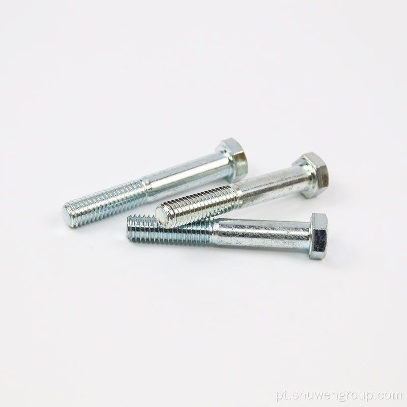 Hot Dip galvanizado Carbona Hex Hex Head Bolt