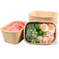 Biodegradable Kraft Paper Rectangular Food Container