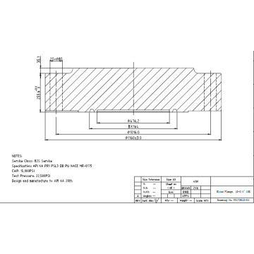 API6A Blind Flange for Oilfield