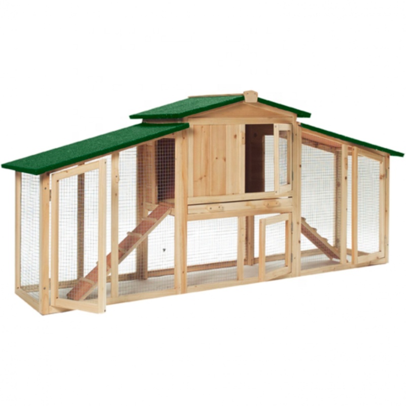 Madera Gran Conejo Hutch Hen House Chicken Coop