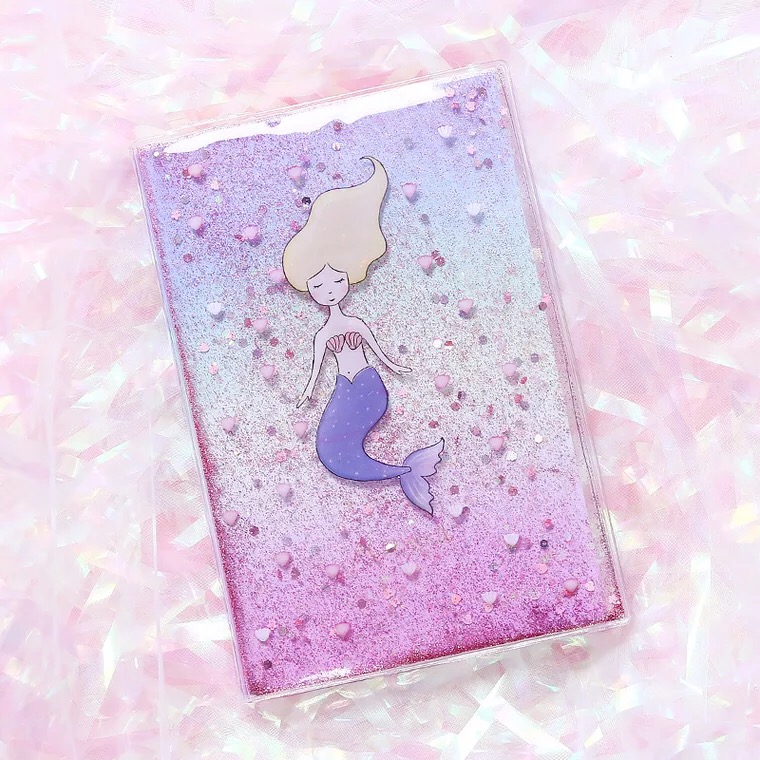 Mermaid Liquid Glitter Notebook 2 Mermaid Liquid Glitter Notebook 2