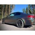 rainbow laser matte silver car wrap viynl