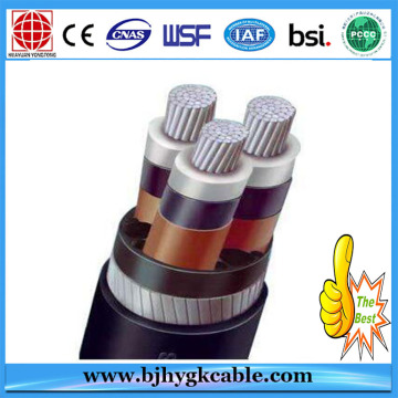 3.6/6kv Aluminum Alloy Conductor XLPE Insulated PVC Sheathed Steel Tape Armoured Power Cable