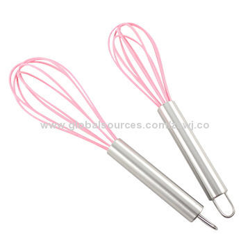 Silicone Egg Beater, Made of Stainless Steel 430