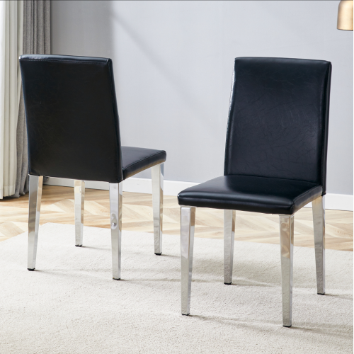 PU dining chairs simple and versatile